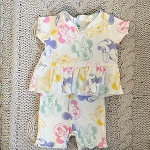 Disney Baby Multicolor Striped Outfit
